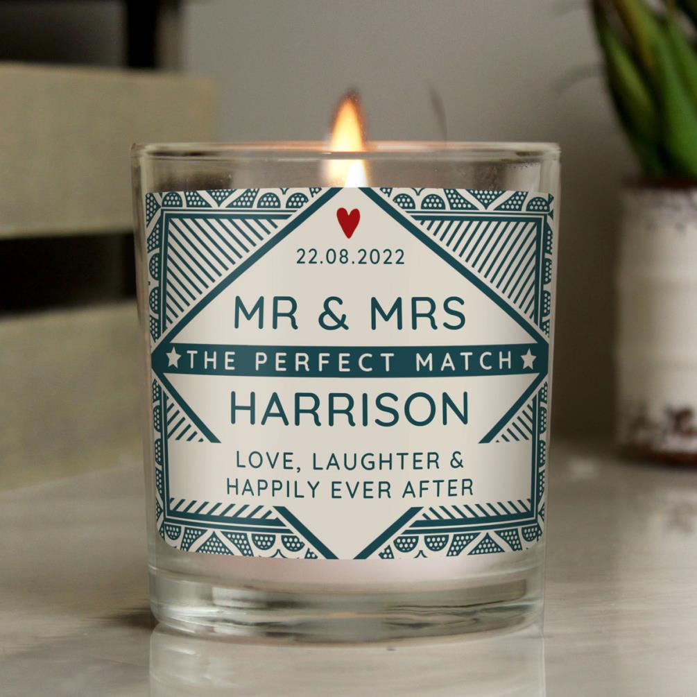 Personalised The Perfect Match Jar Candle Extra Image 2